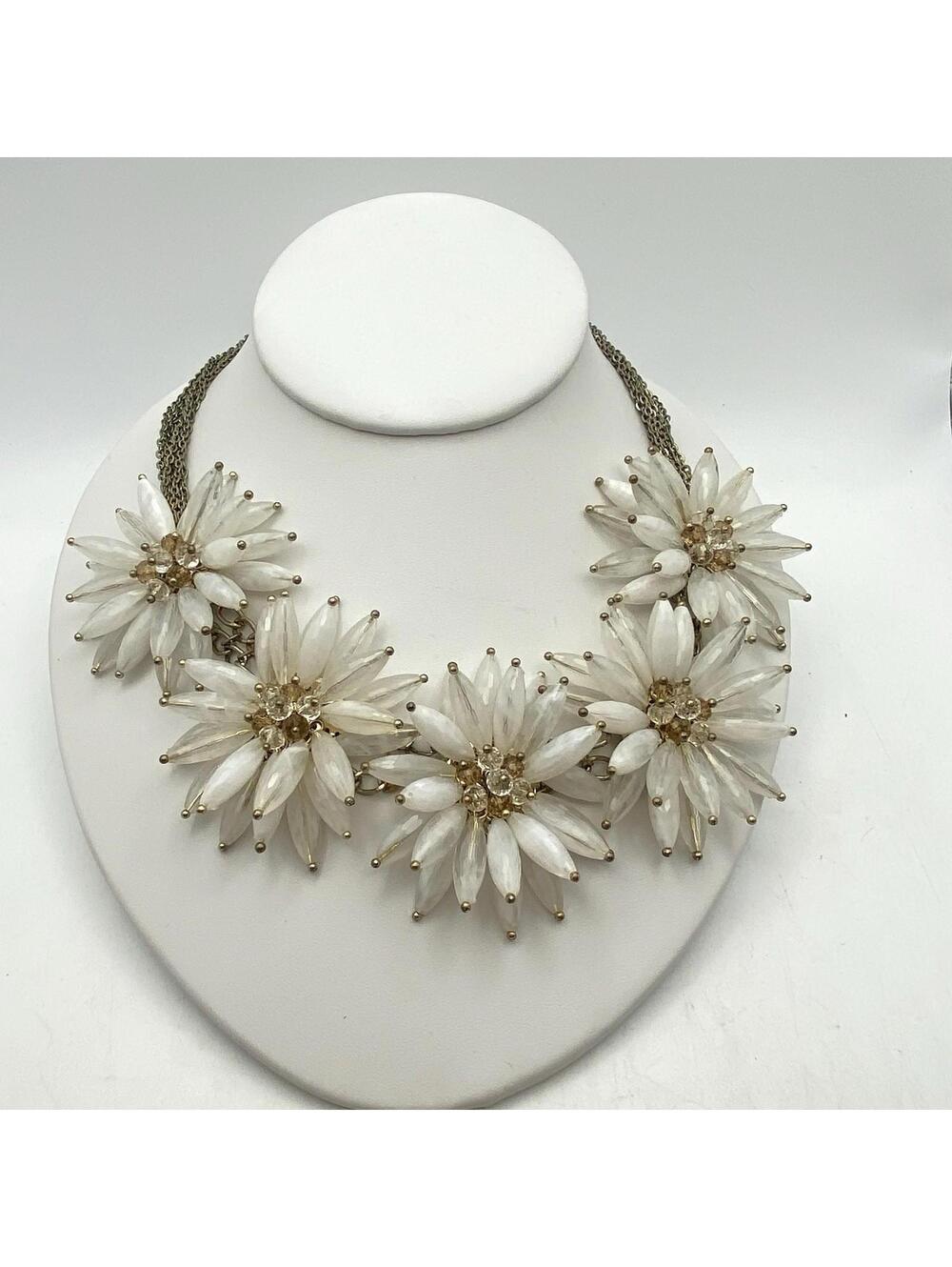 Necklace Statement Designer Aster Burst Ted Baker Flowers Daisy Multichain